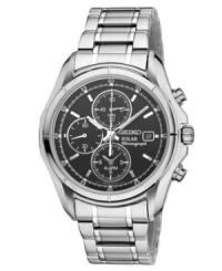 Get the best of both worlds with Seiko's classic watch design and modern solar technology. Get the best of both worlds with Seiko's classic watch design and modern solar technology.