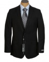 Kenneth Cole Mens 2 Button Black Blazer Sport Coat Jacket- Size 42L