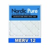 Nordic Pure 16x25x4 AC Furnace Air Filters MERV 12, Box of 2