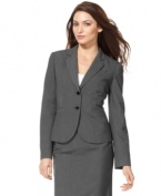 This two-button Calvin Klein blazer is a smart, polished style at an amazing everyday price.