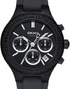 DKNY Black Ceramic Chronograph Ladies Watch NY8186