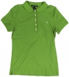 Lauren Ralph Lauren Women's Short-Sleeve Cotton Polo Shirt (Green Apple)