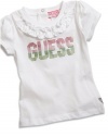 GUESS Kids Girls GUESS Kids Girls Logo Tee (12 - 24m), WHITE (18M)