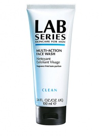Foaming cream cleanser washes away dirt and grime for a brighter, healthier-looking appearance. Leaves skin clean, refreshed, conditioned. Gentle exfoliating beads help smooth dry, patchy skin. Helps control ashiness. Preps skin and beard for shaving. For normal/dry skin. 3.4 oz. Foaming cream cleanser washes away dirt and grime for a brighter, healthier-looking appearance. Leaves skin clean, refreshed, conditioned. Gentle exfoliating beads help smooth dry, patchy skin. Helps control ashiness. Preps skin and beard for shaving. For normal/dry skin. 3.4 oz.