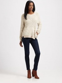 Soft bouclé adds a lush, cozy feel to this effortless split-hem pullover.CrewneckRaglan sleevesSlash pocketsRibbed trim49% wool/15% polyamide/13% mohair/12% lambswool/8% modal/2% other fibers/1% cashmereDry cleanImportedModel shown is 5'11 (180cm) wearing US size Small. Soft bouclé adds a lush, cozy feel to this effortless split-hem pullover.CrewneckRaglan sleevesSlash pocketsRibbed trim49% wool/15% polyamide/13% mohair/12% lambswool/8% modal/2% other fibers/1% cashmereDry cleanImportedModel shown is 5'11 (180cm) wearing US size Small.