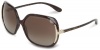 Marc by Marc Jacobs Women's MMJ115PS Polarized Rectangular Sunglasses,Dark Havana Frame/Brown Lens,One Size