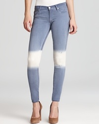 A bold ombré print adds a unique look to these Hudson jeans--the striking skinnies that will have people talking. A bold ombré print adds a unique look to these Hudson jeans--the striking skinnies that will have people talking.