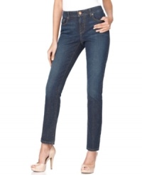 The ultimate petite skinnies from DKNY Jeans, with a touch of stretch for a great fit! The blue wash features just right amount of fading for a flattering look you'll wear all year long. The ultimate petite skinnies from DKNY Jeans, with a touch of stretch for a great fit! The blue wash features just right amount of fading for a flattering look you'll wear all year long.