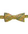 With a whimsical pattern and bold color palette, this Countess Mara bowtie is sophisticated with a fun twist.