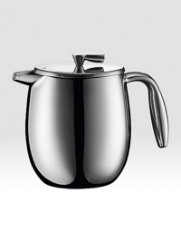 A beautiful extension of the classic COLUMBIA line that combines stunning elegance of form with the best materials for perfect function. This elegant French press coffee maker also doubles as an insulated thermos: coffee stays hot and fresh for up to two hours.3-part stainless steel plungerFine mesh filter4-cup/17-oz. capacityStainless-steel frame5.6 X 6.9Dishwasher safeImported A beautiful extension of the classic COLUMBIA line that combines stunning elegance of form with the best materials for perfect function. This elegant French press coffee maker also doubles as an insulated thermos: coffee stays hot and fresh for up to two hours.3-part stainless steel plungerFine mesh filter4-cup/17-oz. capacityStainless-steel frame5.6 X 6.9Dishwasher safeImported