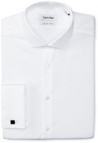 Calvin Klein Men's Slim Fit Non Iron Textured Solid Dress Shirt