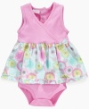 She'll be bursting with cuteness in this fun floral sundress from Kids Headquarters.