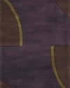 Area Rug 2x14 Runner Contemporary Plum Color - Momeni New Wave Rug from RugPal
