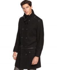 A modern upgrade of the classic pea coat, this version from INC International Concepts will give your style some serious swagger.