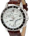 Timex Men's T2N496 Intelligent Quartz SL Series Fly-Back Chronograph Brown Leather Strap Watch