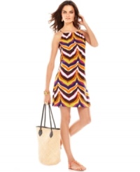 This unique take on zebra print dresses up a sleek silhouette from INC! Pair this petite frock with your favorite sandals and a pile of bangles for a sizzling look. This unique take on zebra print dresses up a sleek silhouette from INC! Pair this petite frock with your favorite sandals and a pile of bangles for a sizzling look.