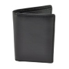 Jack Spade Men's Grain Leather Vertical Flap Wallet, Black