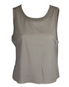 Alice + Olivia Womens Ribbed Detail Sleeveless Top