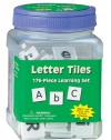 Eureka Tub Of Letter Tiles, 176 Tiles in 3 3/4 x 5 1/2 x 3 3/4 Tub