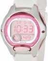 Casio Women's LW200-7AV Digital White Resin Strap Watch