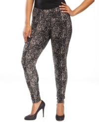 INC's beloved plus size leggings are back with an on-trend snakeskin print that feels so right for fall! (Clearance) INC's beloved plus size leggings are back with an on-trend snakeskin print that feels so right for fall! (Clearance)