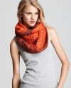 Rendered in on-trend ombre with wavy pleats, this Echo loop scarf looks flawless paired with a sweater and skinnies.