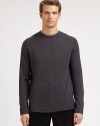 An easy, laid-back sweater with a double-layer collar in soft merino wool.Layered crewneckLong sleevesMerino woolHand washImported