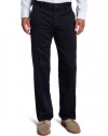 Dockers Men's Dockers Men'S Never-Iron Essential Khaki Slim Fit Flat Front Pant,Navy,32x32