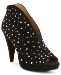 Sexy sophistication. A curved silhouette makes the Tiara booties by INC International Concepts a must-have pair of booties. Sexy sophistication. A curved silhouette makes the Tiara booties by INC International Concepts a must-have pair of booties.