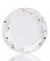 Wildflowers take off on glazed white porcelain, glowing as they tumble aimlessly around these Charter Club dinner plates. A banded edge adds a classic touch to a pattern with modern spirit.