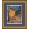 Cafe Terrace at Night by Vincent Van Gogh, Framed Print Art - 16.12 x 14.12