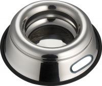Indipets Stainless Steel Spill Proof - Splash Free No Tip Anti Skid Dish with easy pick up grip handle, 16-Ounce Indipets Stainless Steel Spill Proof - Splash Free No Tip Anti Skid Dish with easy pick up grip handle, 16-Ounce
