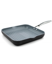 Where cookware is always greener! Your eco-friendly go-to for healthier meals, this versatile grill pan utilizes a heavy aluminum base and natural Thermolon nonstick technology for beautifully and evenly browned food. Made from up-cycled materials for a healthier, earth conscious approach to feeding the ones you love. Lifetime warranty. Where cookware is always greener! Your eco-friendly go-to for healthier meals, this versatile grill pan utilizes a heavy aluminum base and natural Thermolon nonstick technology for beautifully and evenly browned food. Made from up-cycled materials for a healthier, earth conscious approach to feeding the ones you love. Lifetime warranty.
