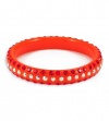 Round Orange Rainbow Swarovski Crystal Bangle Bracelet