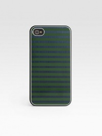 A sporty, striped pattern covers your Apple iPhone 4 and 4S in style.Aluminum polycarbonate2W x 5HImported
