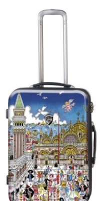Heys USA Luggage Fazzino Carnevale Veneziana 26 Inch Hardside Spinner, Venezia, 26 Inch Heys USA Luggage Fazzino Carnevale Veneziana 26 Inch Hardside Spinner, Venezia, 26 Inch