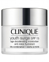 Decelerating Moisturizer for Dry Combination Skin. Leveraging Sirtuin technology, Clinique science uses youth-extending agents to create a daily moisturizer quite like a fountain of youth. Lines and wrinkles seem to evaporate, replaced by plump, vibrant skin alive with collagen and elastin. Skin gains strength over environmental agers. Looks younger, longer. 1.7 oz. 