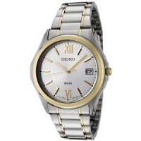 Seiko Men's SGEF22P1 Silver Dial Two-Tone Stainless Steel Watch Seiko Men's SGEF22P1 Silver Dial Two-Tone Stainless Steel Watch