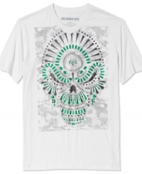 The Sean John Skeletron rocks its computer graphic-meets-diamond jewelry skull graphic and high V neck. The Sean John Skeletron rocks its computer graphic-meets-diamond jewelry skull graphic and high V neck.