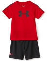 Under Armour covers his basics with this high-performance tee and short set, each crafted in light, breathable fabrics with mesh accents for a superior comfort and style.