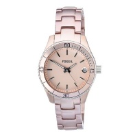 Fossil Women's ES2927 Quartz Stainless Steel Pink Dial Luminous Measures-Second Watch Fossil Women's ES2927 Quartz Stainless Steel Pink Dial Luminous Measures-Second Watch