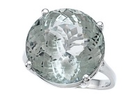 Genuine Green Amethyst Ring by Effy Collection® in 14 kt White Gold Size 7 Genuine Green Amethyst Ring by Effy Collection® in 14 kt White Gold Size 7