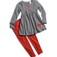 Guess Girls 2T-6X Stripe Knit Leg Set (Medium (5/6), Orange) Guess Girls 2T-6X Stripe Knit Leg Set (Medium (5/6), Orange)
