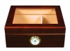 Quality Importers Desktop Humidor, Capri-Glasstop