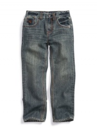 GUESS Kids Boys Brit Rocker Fit Jean - Crater Wash, DARK STONEWASH (6) GUESS Kids Boys Brit Rocker Fit Jean - Crater Wash, DARK STONEWASH (6)