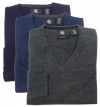 Calvin Klein Mens Modern Merino Wool V-Neck Sweater