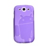 Androidified CruzerLite TPU Case for Samsung Galaxy S III - Translucent Purple
