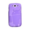 Androidified CruzerLite TPU Case for Samsung Galaxy S III - Translucent Purple