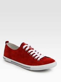 A court-inspired style in sleek, sporty nappa leather with a coordinating toe cap. Leather liningPadded insoleRubber soleImported A court-inspired style in sleek, sporty nappa leather with a coordinating toe cap. Leather liningPadded insoleRubber soleImported