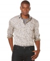 Don't stuck in a solid shirt rut, get this Perry Ellis floral button down and add some prints to your professional look.